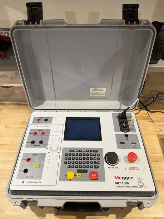 MEGGER MCT1600 CURRENT TRANSFORMER TEST SET FOR PARTS