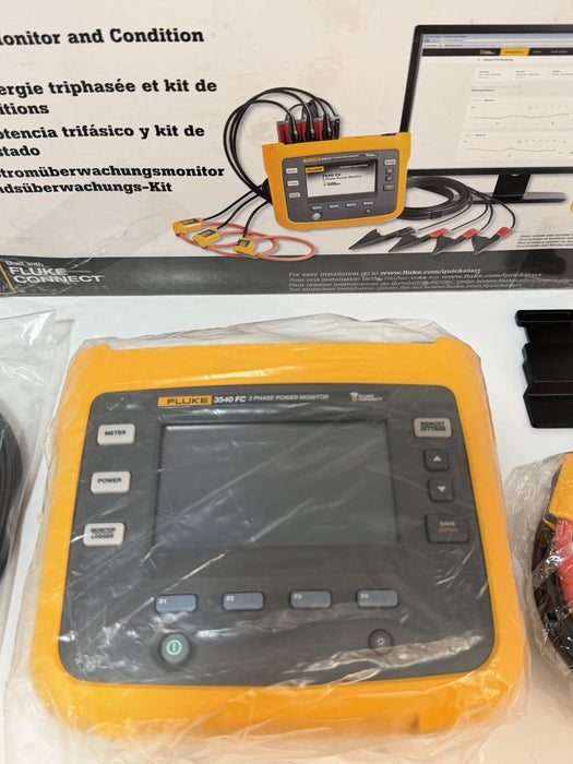 FLUKE 3540 FC 3-PHASE POWER MONITOR KIT (NEW FACTORY SEALED) FREE SHIPPING