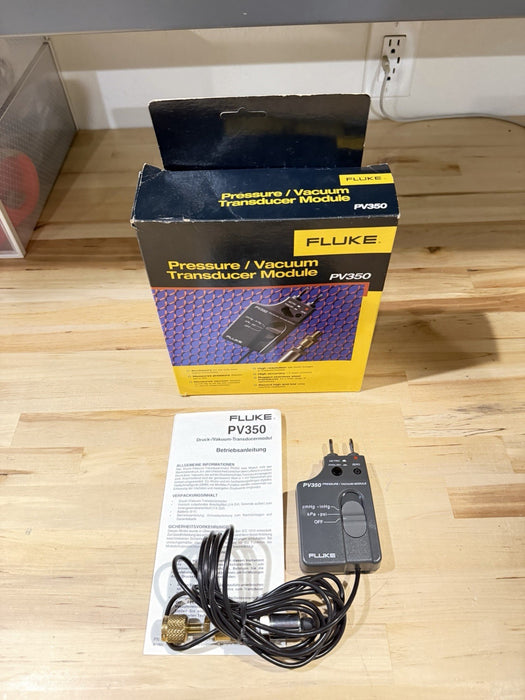 FLUKE PV350 PRESSURE VACUMM TRANSDUCER MODULE TESTED