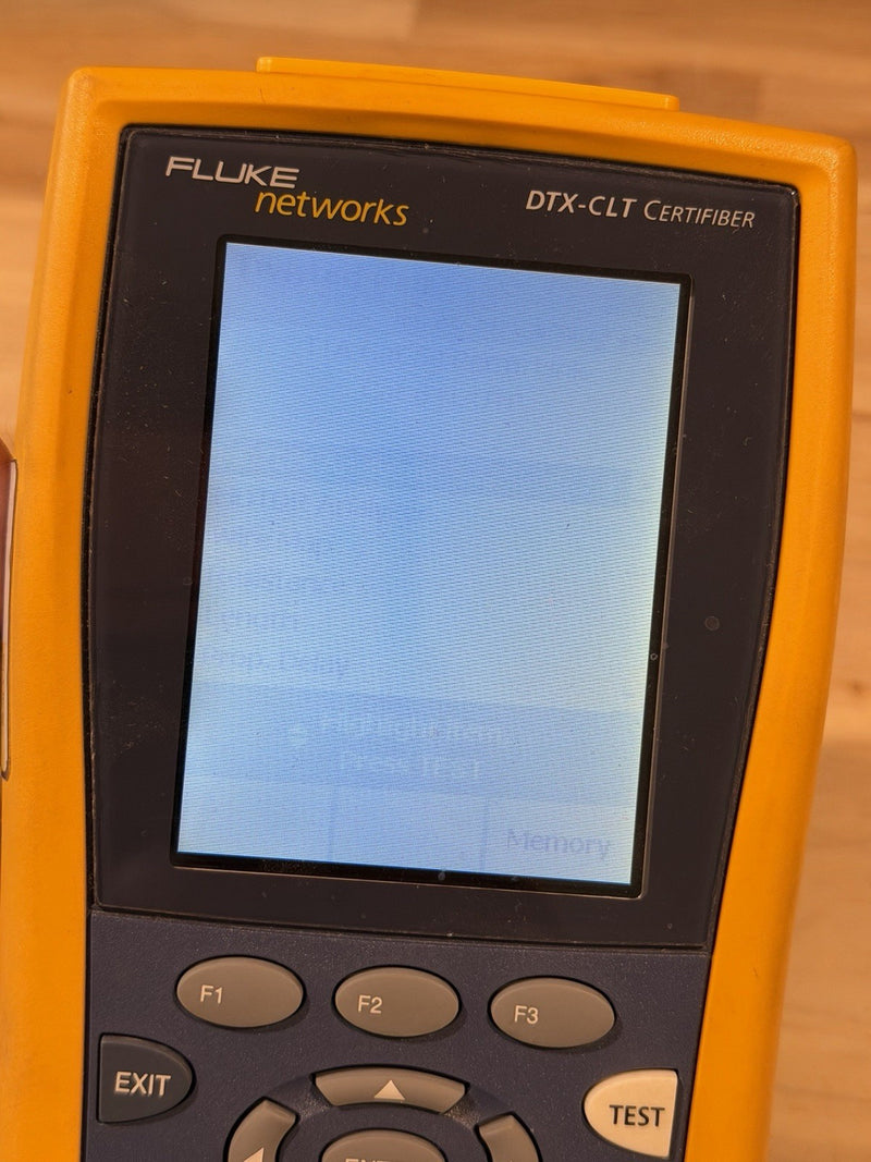 FLUKE NETWORKS DTX-CLT MAINFRAME & W/ CHARGER (TESTED)