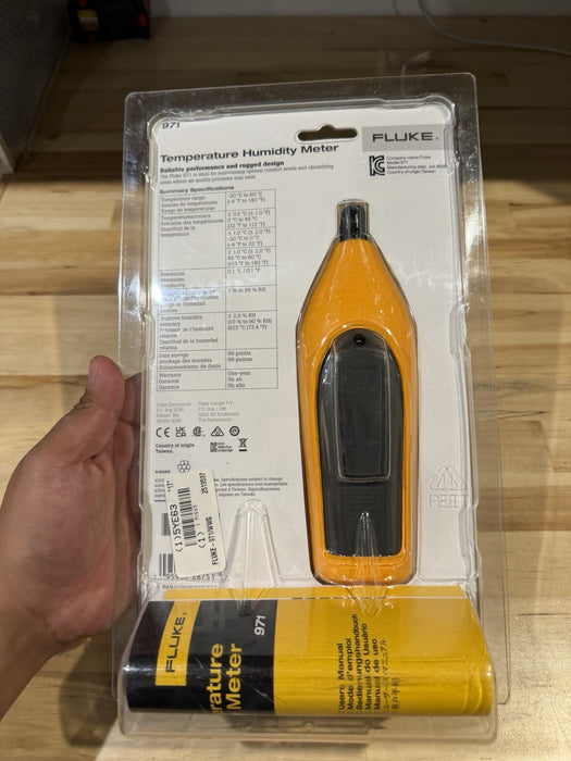 FLUKE 971 TEMPERATURE HUMIDITY METER MFD 2025 NEW
