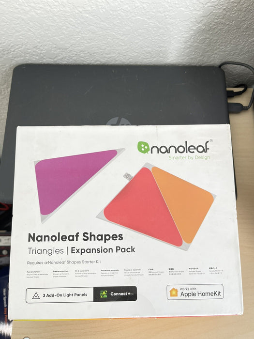 NANOLEAF SHAPES TRIANGLES MULTICOLOR LIGHT PANELS EXPANSION KIT 3 PACK