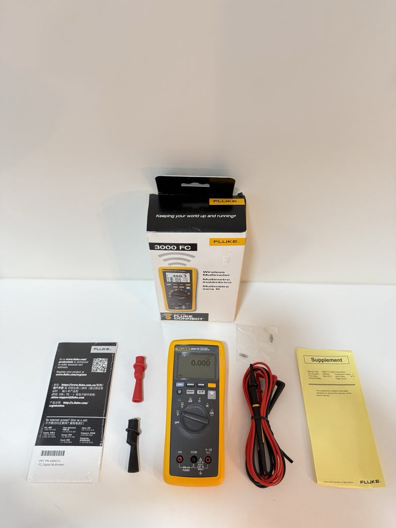FLUKE 3000 FC WIRELESS DIGITAL MULTIMETER MFD 2025