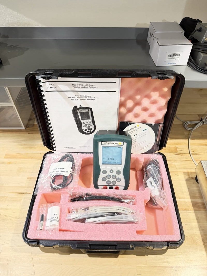 YOKOGAWA MODEL YPC4010 PRESSURE CALIBRATOR KIT WITH LEADS TESTED