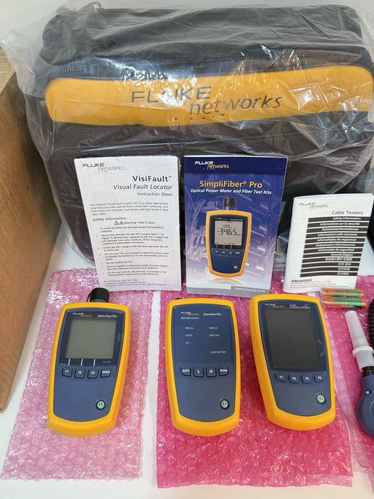 FLUKE NETWORKS FTK1375 MULTIMODE FIBER POWER METER & SOURCE WITH INSPECTION