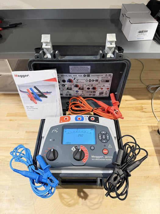 MEGGER MIT515 5KV INSULATION TESTER W/ LEADS & CHARGER (TESTED) FREE SHIPPING