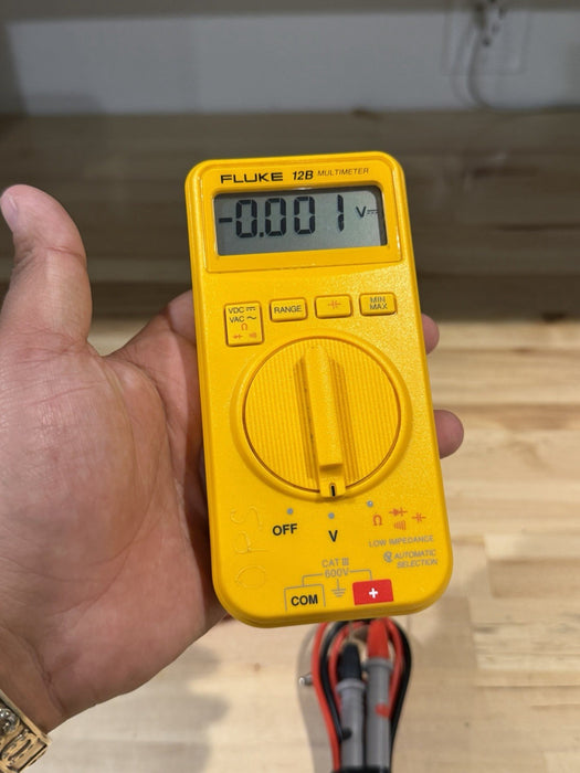 FLUKE 12B MULTIMETER W/ LEADS & CLIPS (TESTED) SHIPS FAST