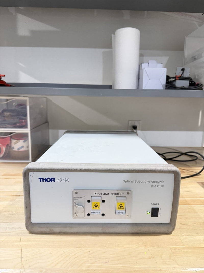 THORLABS OSA201C OPTICAL SPECTRUM ANALYZER INPUT 350–1100NM & CHARGER TESTED