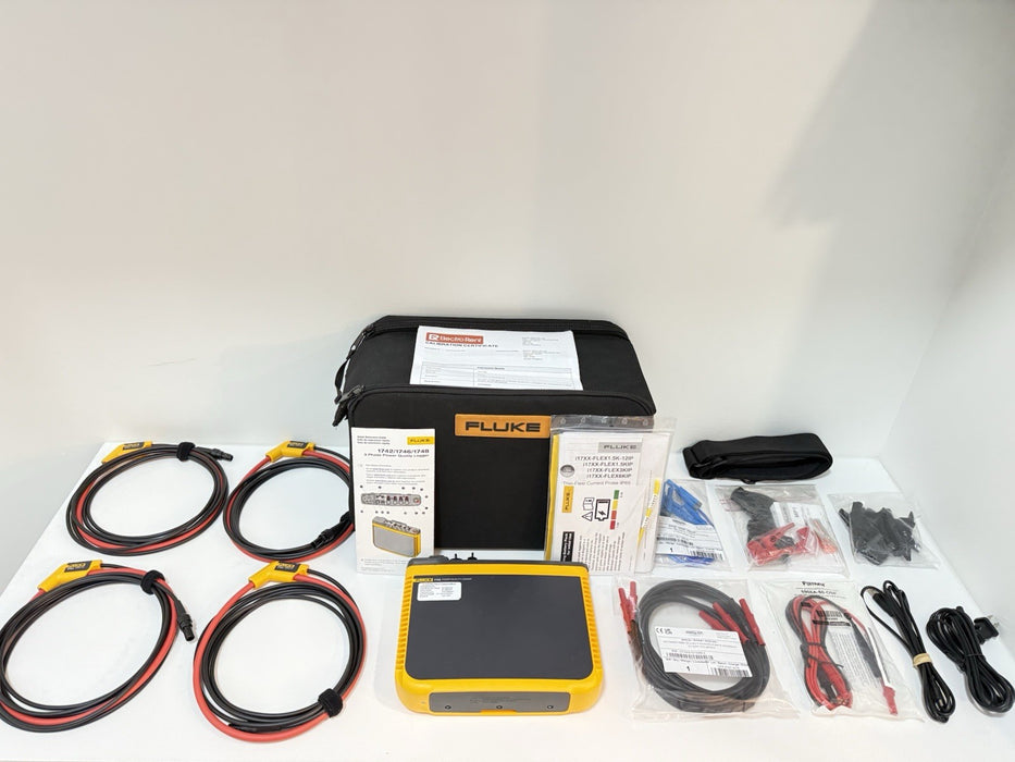 FLUKE 1748 3 PHASE POWER QUALITY LOGGER CALIBRATED 2027 TESTED