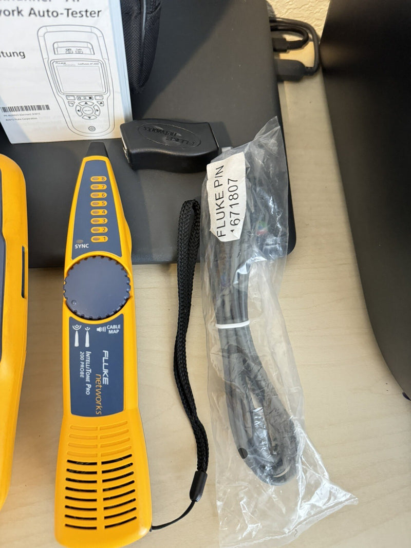 FLUKE NETWORKS LRAT-2000 LINKRUNNER AT-2000 AUTO TESTER W FLUKE INTELLITONEPROBE