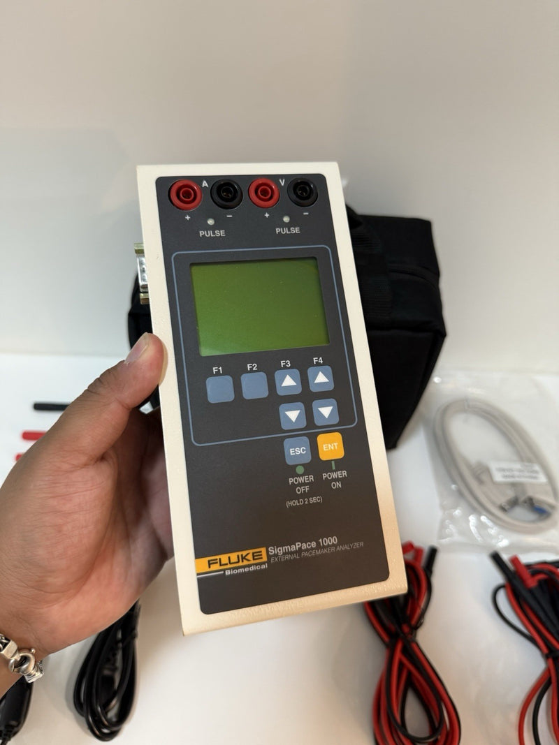 FLUKE BIOMEDICAL SIGMAPACE 1000 EXTERMAL ANALZYER WITH CASE & ACCESSORIES TESTED
