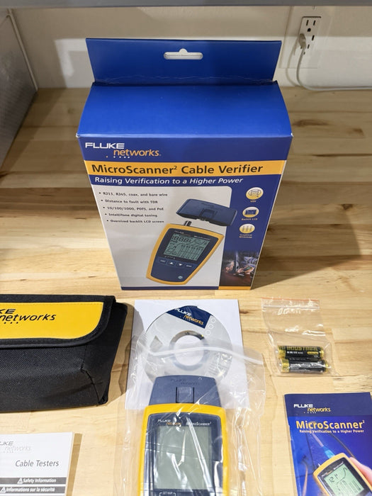 FLUKE NETWORKS MICROSCANNER 2 CABLE VERIFIER