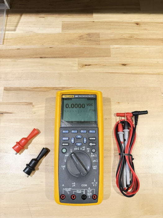 FLUKE 289 TRUE RMS ELECTRONIC LOGGING DIGITAL MULTIMETER W/ LEADS & CLIPS #1
