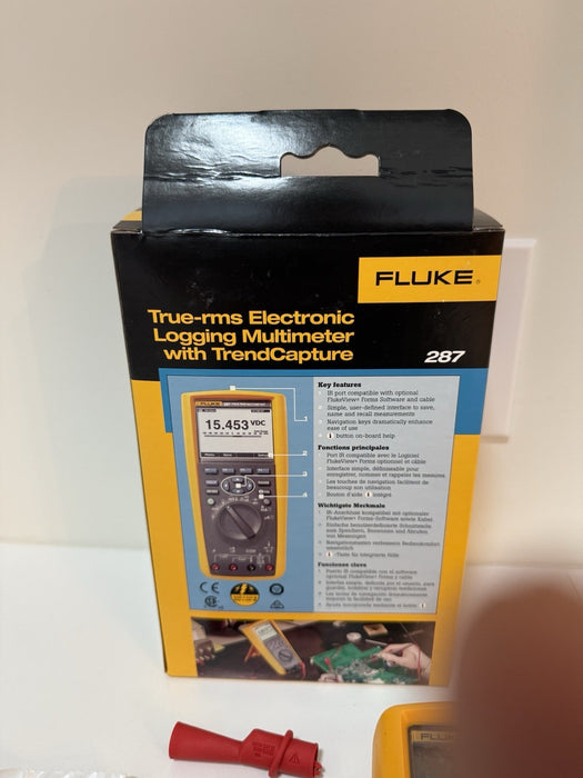FLUKE 287 TRUE RMS ELECTRONIC LOGGING DIGITAL MULTIMETER (NEW FACTORY SEALED)