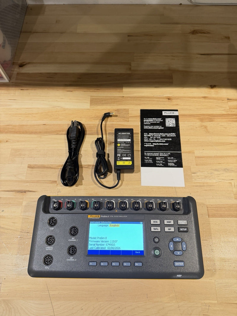FLUKE BIOMEDICAL PROSIM 8 VITAL SIGNS SIMULATOR  (CALIBRATED 2027) FREE SHIPPING
