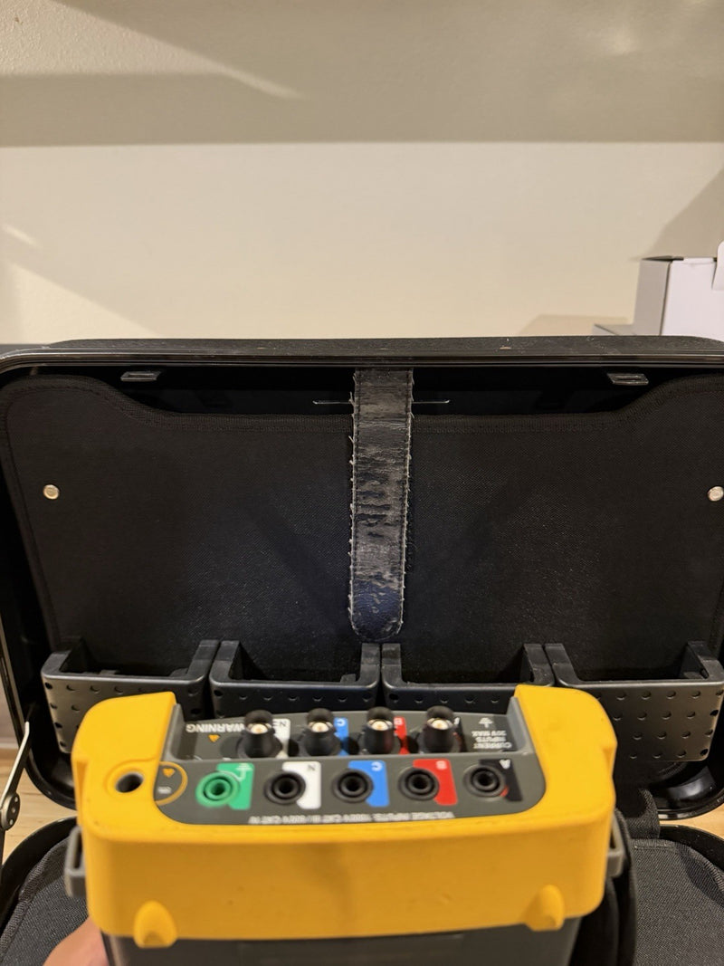 FLUKE 434 SERIES POWER QUALITY ANALYZER KIT WITH ACCESSORIES TESTED