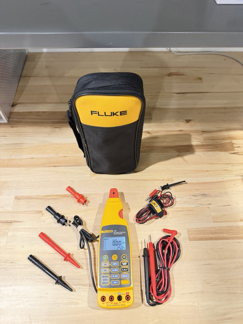 FLUKE 773 MILLIAMP PROCESS CLAMP W/ LEADS (TESTED) FREE SHIPPING