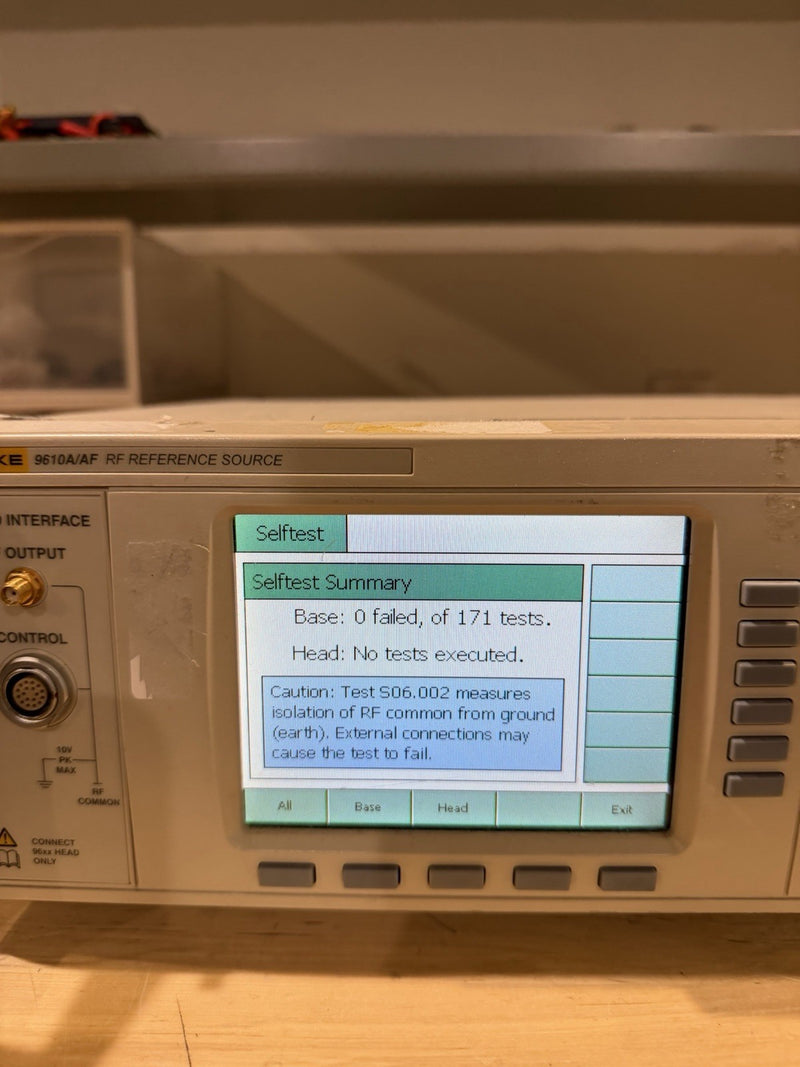 FLUKE 9610A/AF RF REFERENCE SOURCE - FREE SHIPPING (TESTED PASS ALL TESTS)