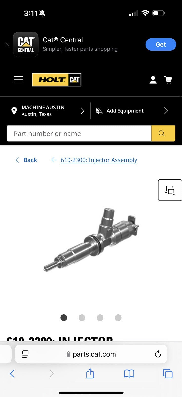 CAT 610-2300 DIESEL INJECTOR