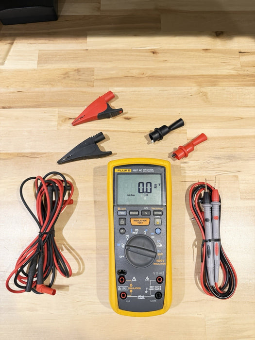 FLUKE 1587 FC INSULATION MULTIMETER W/ LEADS (TESTED) SHIPS FAST