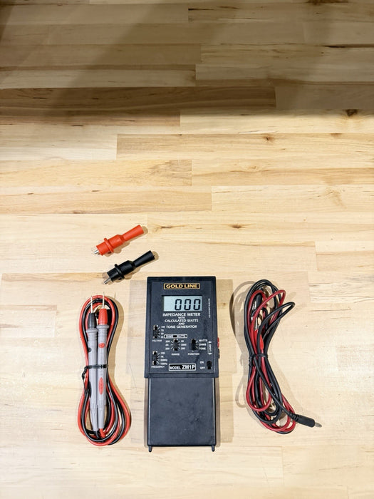 GOLDLINE ZM1P IMPEDANCE METER W/LEADS (TESTED) SHIPS FAST