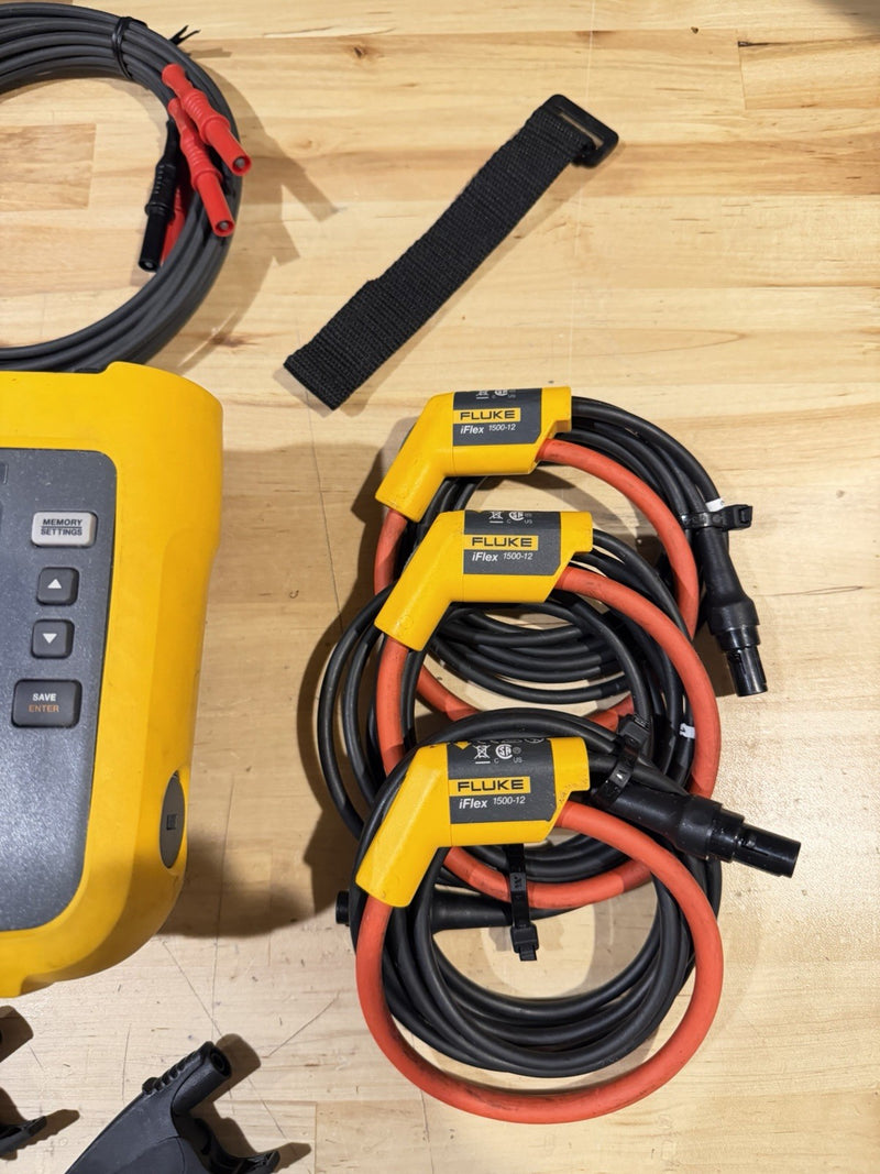 FLUKE 3540 FC 3-PHASE POWER MONITOR W/ ACCESSORIES (TESTED) FREE SHIPPING