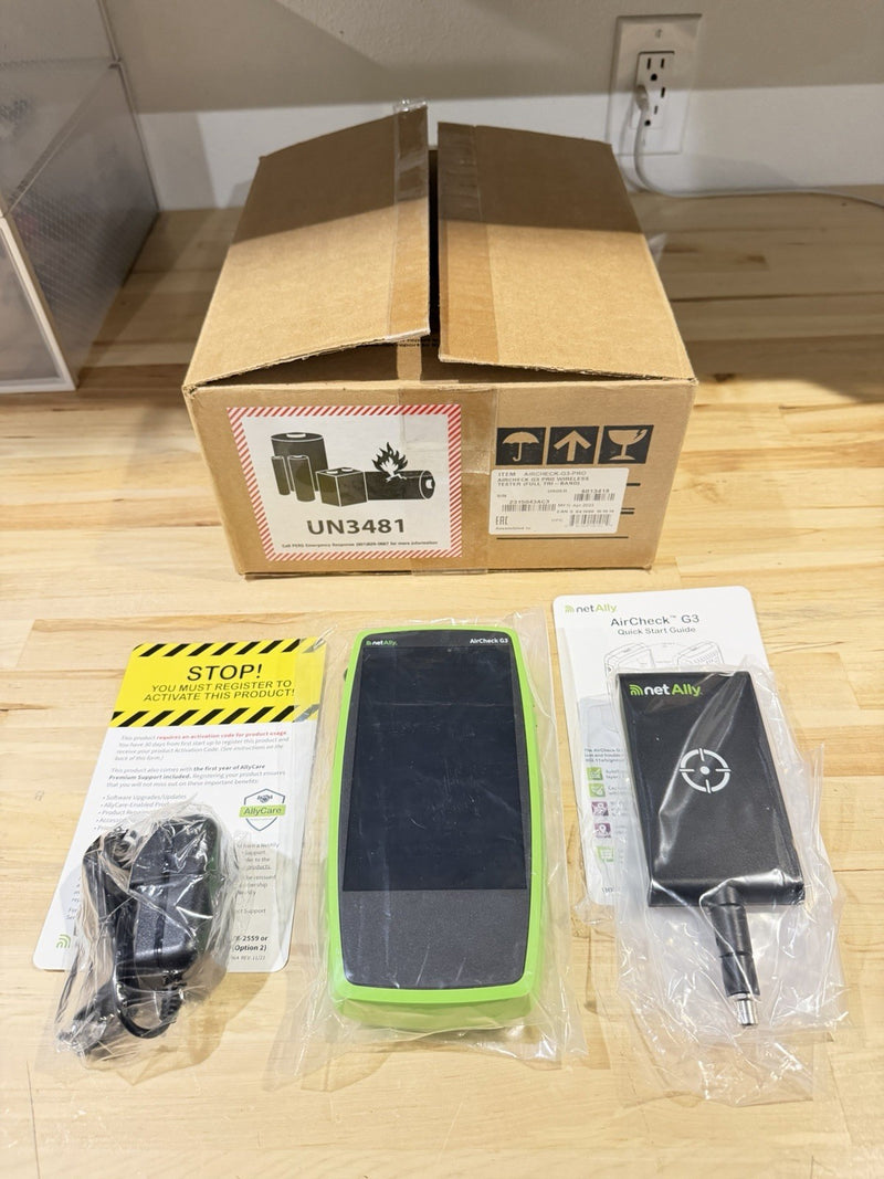 NETALLY AIRCHECK G3 PRO WIRELESS TESTER WITH CHARGER & ANTENNA