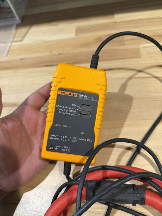 FLUKE I6000S FLEX AC CURRENT PROBE TESTED