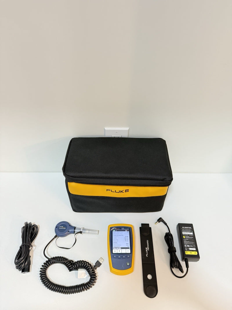 FLUKE NETWORKS FI-500 FIBER INSPECTOR MICRO KIT WITH BAG & CHARGER