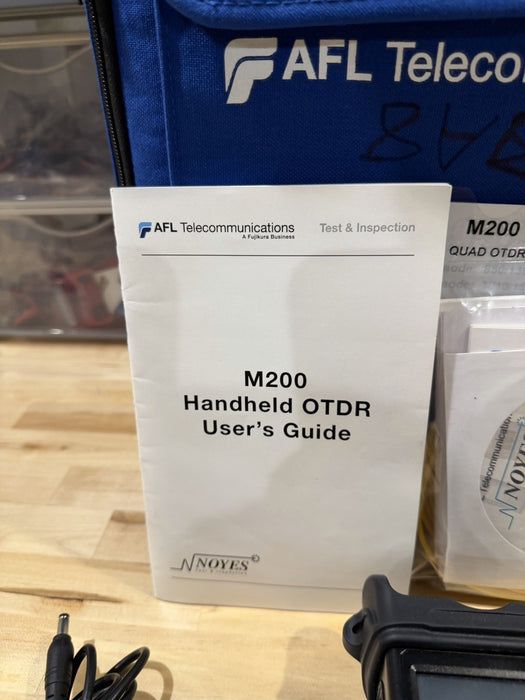 AFL NOYES M200 OTDR SM 1310/1550 W/ ACCESSORIES- PARTS ONLY (FOR PARTS)