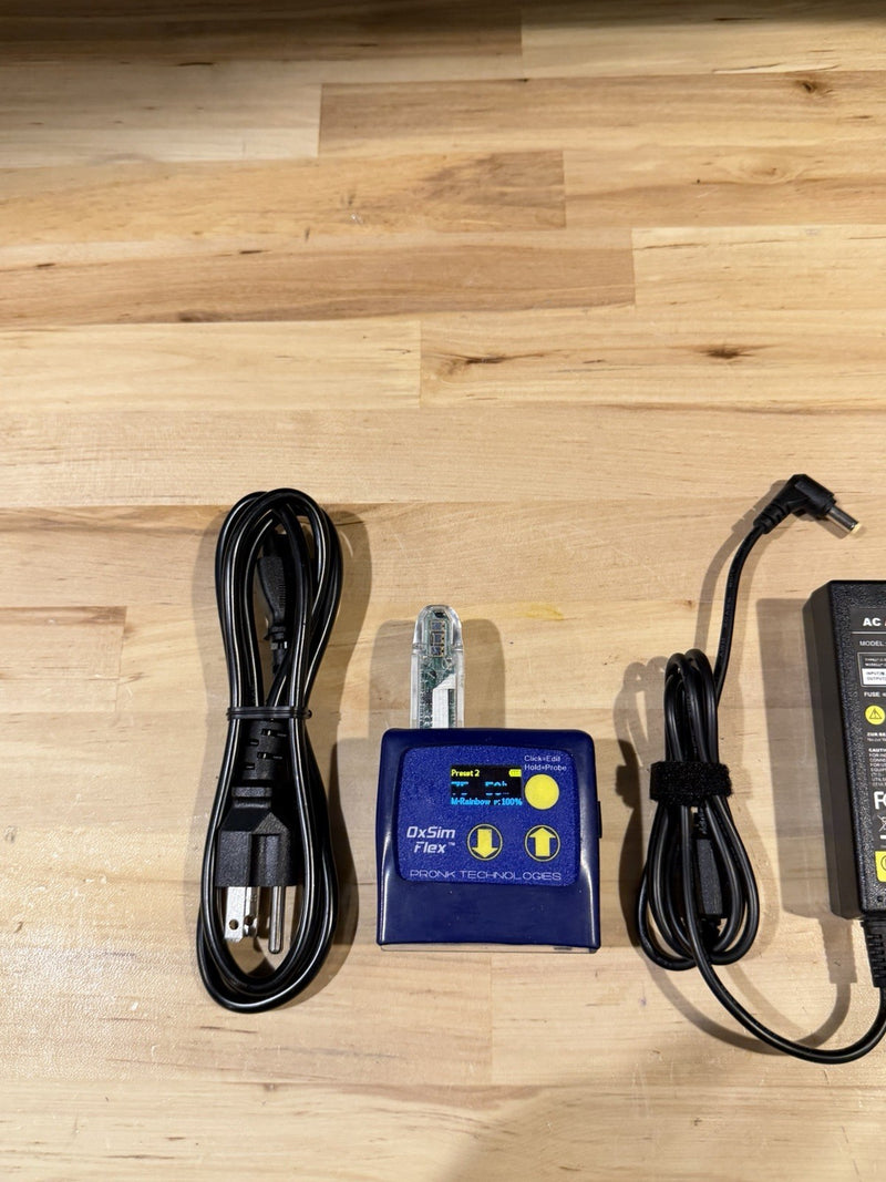 OXSIM FLEX OXIMETER SIMULATOR WITH CHARGER CALIBRATED 2024 TESTED