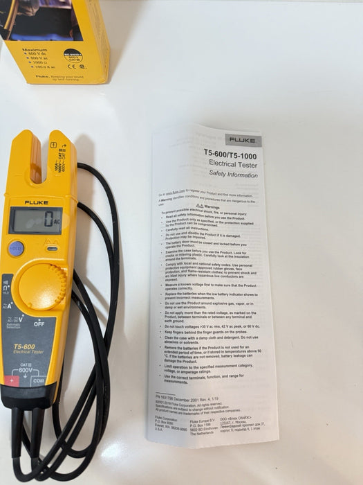 FLUKE T5-600 ELECTRICAL TESTER (NEW FACTORY SEALED) TESTED NEW