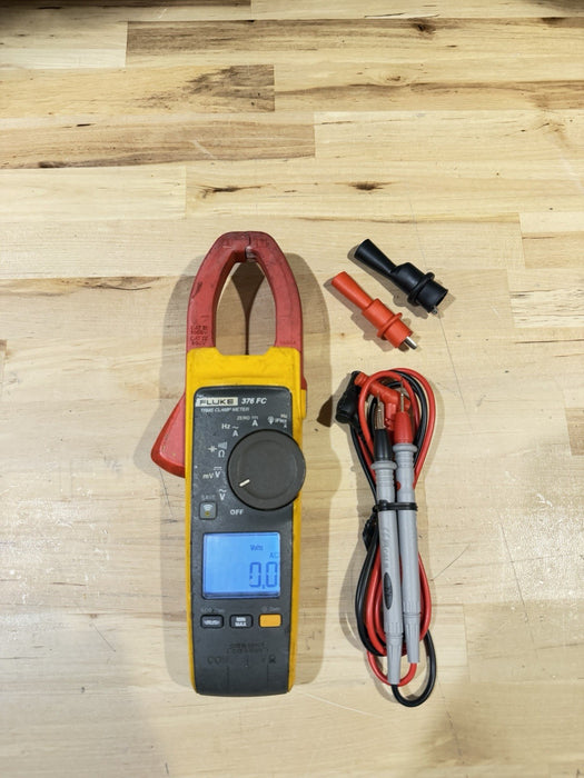FLUKE 376FC WIRELESS TRUE RMS AC/DC CLAMP METER WITH LEADS