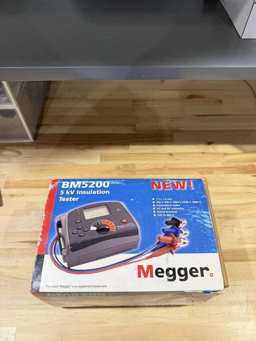 MEGGER BM200 5KV INSULATION TESTER (NEW FACTORY SEALED) SHIPS FAST