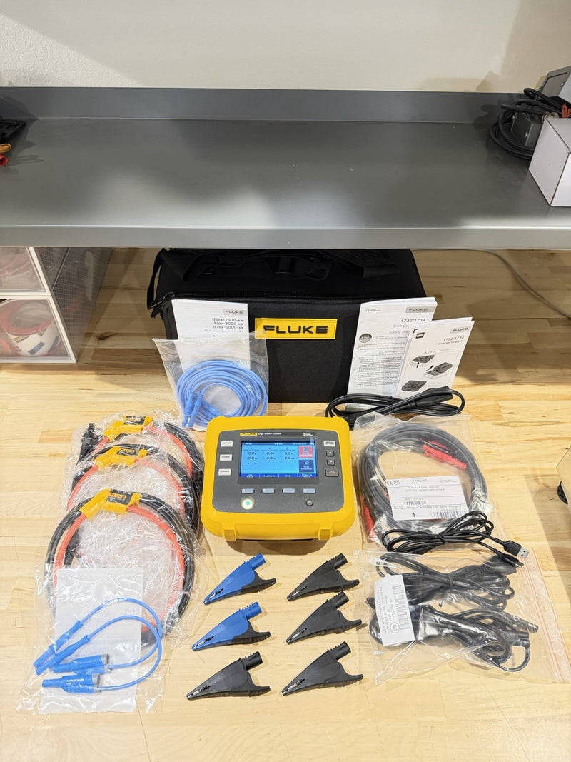 FLUKE 1732/EUS ENERGY LOGGER BOX KIT- SHIPS FAST (FREE SHIPPING)