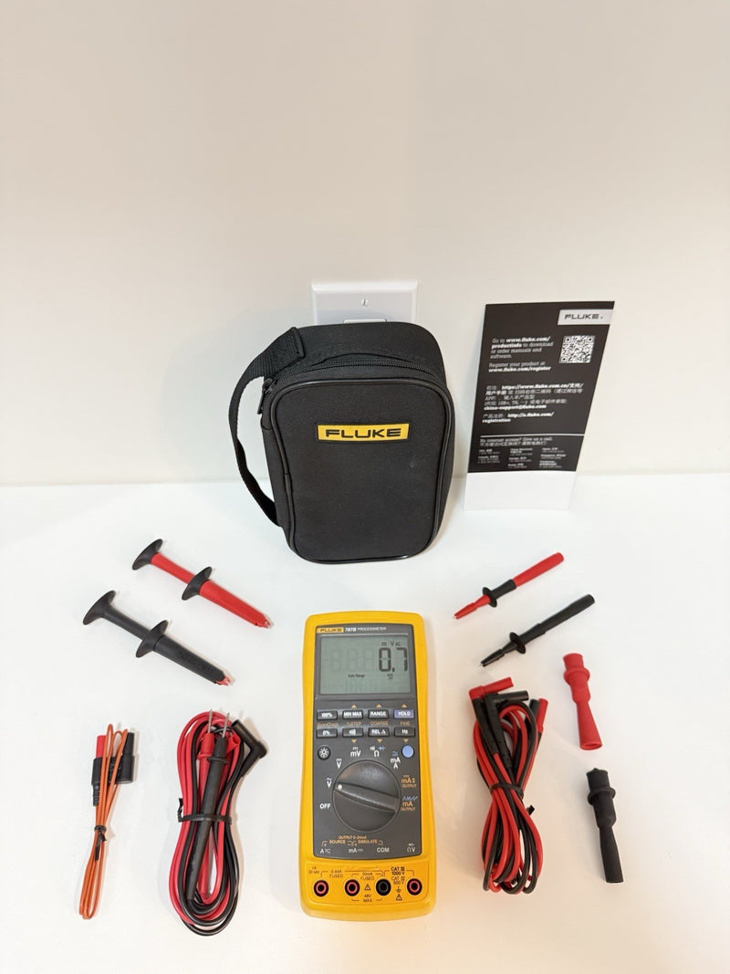 FLUKE 787B PROCESSMETER WITH ACCESSORIES & BAG TESTED