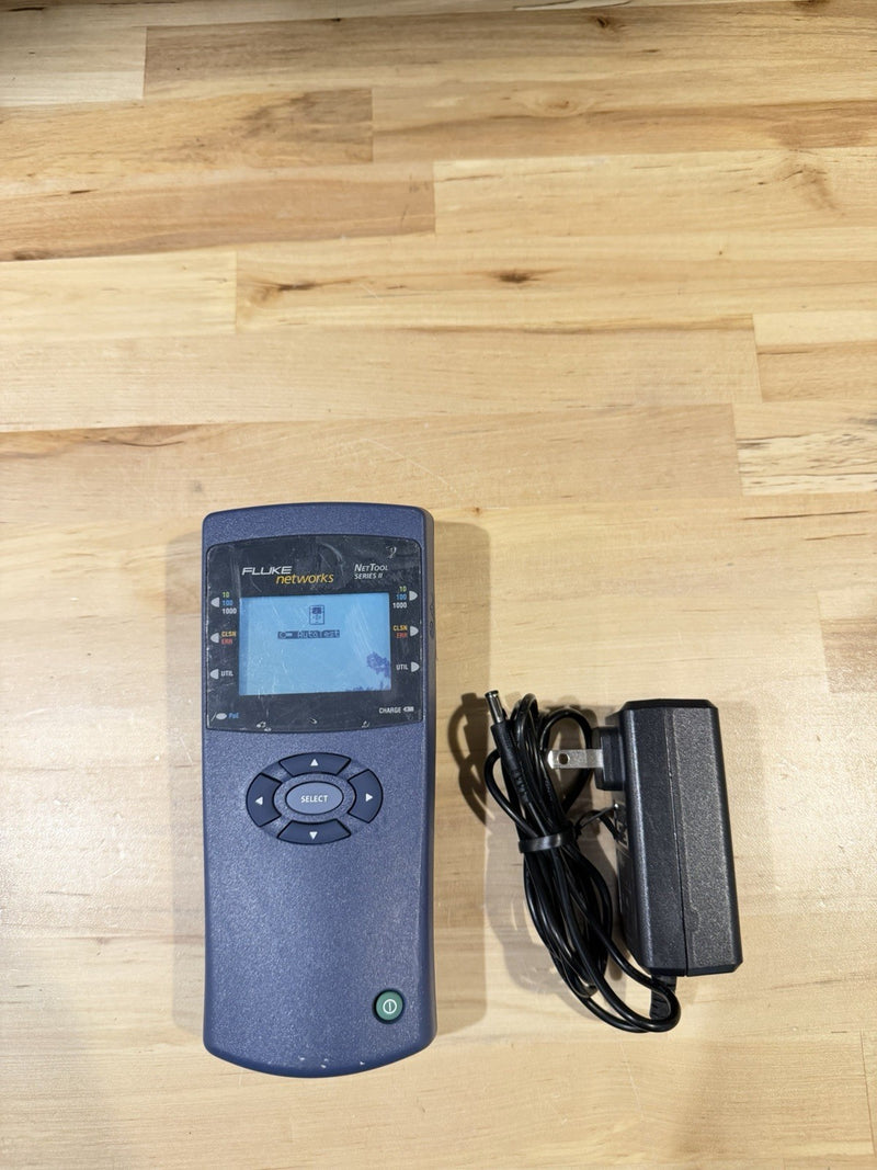FLUKE NETWORKS NET TOOL SERIES II WITH CHARGER TESTED