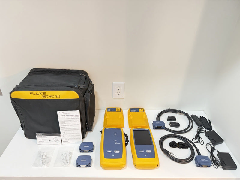 FLUKE NETWORKS DSX2-5000 VERSIV 2 LAN CABLE CERTIFIBER TESTER CALIBRATED 2027