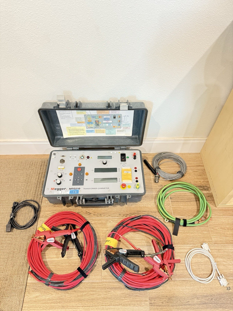 MEGGER MTO210 TRANSFORMER OHMMETER WITH ACCESSORIES CALIBRATED 2025 TESTED