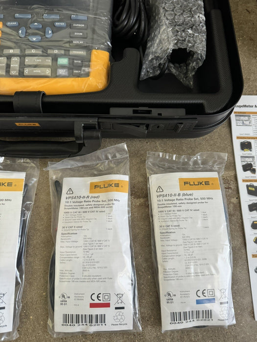 FLUKE 190M-4 4 CHANNEL 200 MHZ MEDICAL SCOPEMETER / NEW SEALED