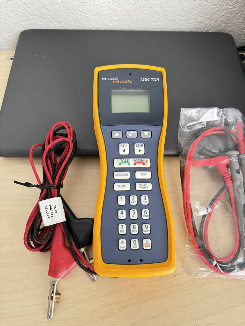 FLUKE NETWORKS TS54 TDR & LEADS USED