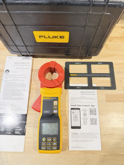 FLUKE 1630-2 FC EARTH GROUND CLAMP (TESTED) FREE SHIPPING