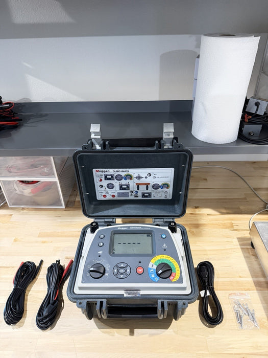 MEGGER DLRO10HDX 10A DIGITAL LOW RESISTANCE OHMMETER W/LEADS - SHIPS FAST