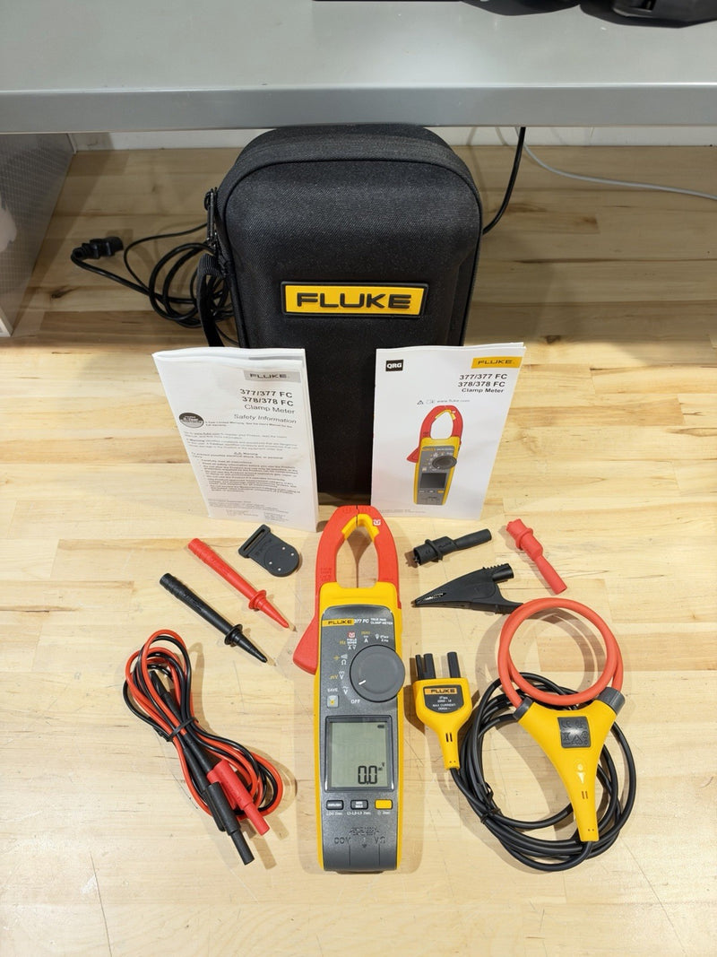 FLUKE 377 FC NON-CONTACT VOLTAGE CLAMP METER SHIPS FAST