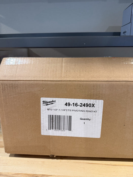 MILWAUKEE 49-16-2490X 1/2"- 1-1/4" CTS-V PIVOTING PRESS RING KIT (NEW SEALED)