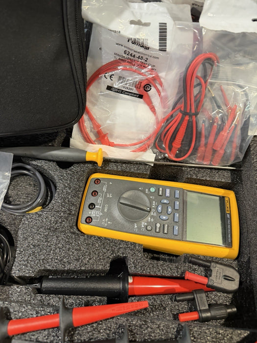 FLUKE 287 AN/GSM-437 DIGITAL MULTIMETER TESTER KIT TESTED