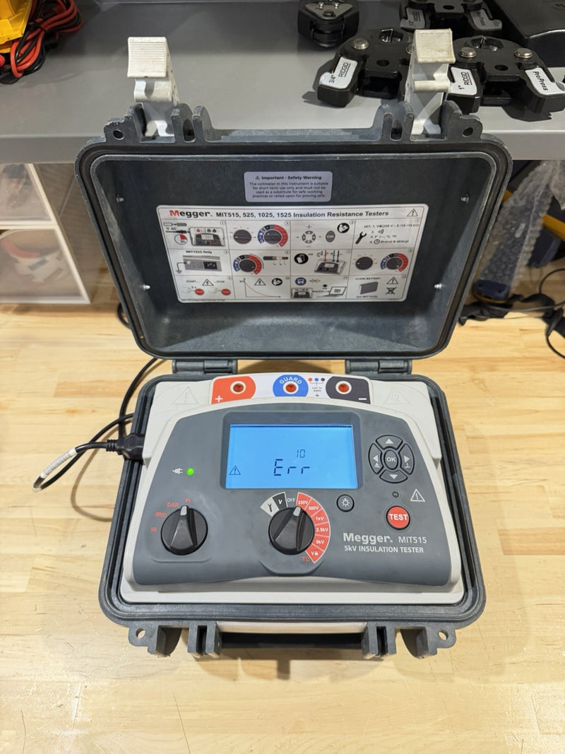 MEGGER MIT515 5KV INSULATION TESTER (PARTS ONLY) ERR 10 SHIPS FAST