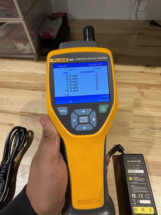 FLUKE 985 AIRBORNE PARTICLE COUNTER TESTER (TESTED)FREE SHIPPING CALIBRATED 2025