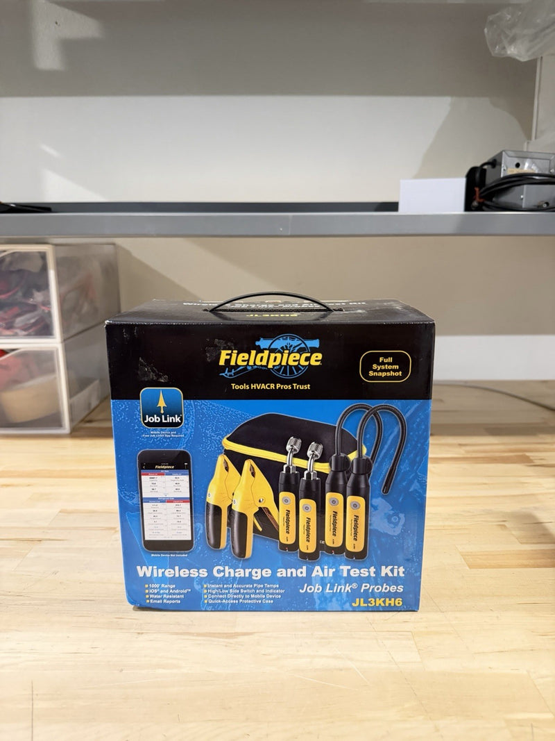 FIELDPIECE JL3KH6 WIRELESS CHARGE & AIR TEST KIT HVAC JOB LINK (NEW) SHIPS FREE