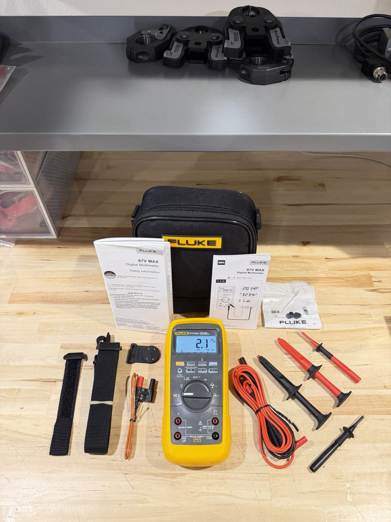FLUKE 87V MAX TRUE RMS MULTIMETER KIT (FREE SHIPPING) NEW